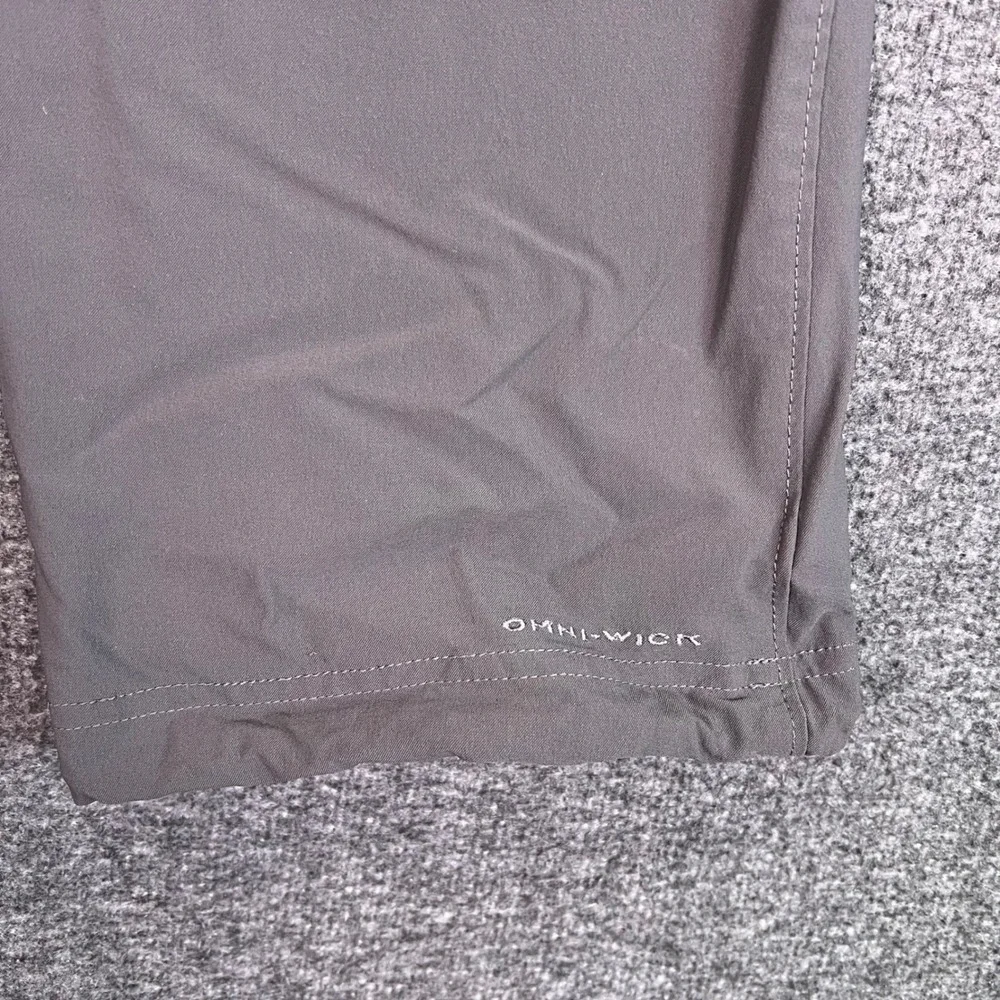 Columbia Titanium Pants Mens M Gray Belted Performance Hiking Omni Wick Outdoors